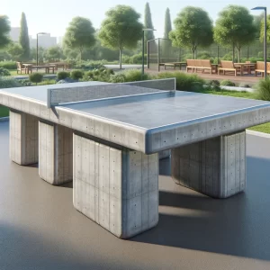 Mesa de ping pong concreto exterior